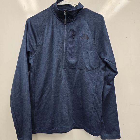 The North Face  Mens Blue 1/2 Zip Pullover Lightweight Jacket‎ Fleece Size Small - Picture 6 of 9